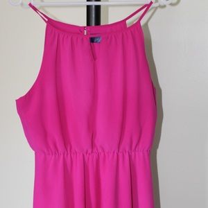 Hot Pink Mini Flare Dress